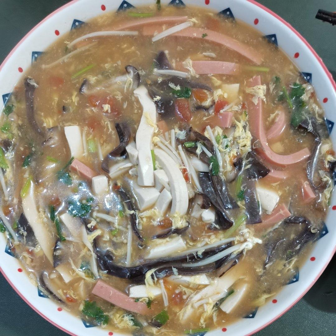 10分钟就能搞定的低脂酸辣汤❗好喝又开胃