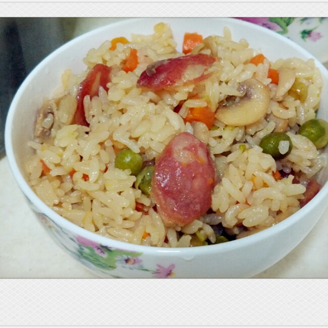 广式腊肉焖饭（简单好吃！）