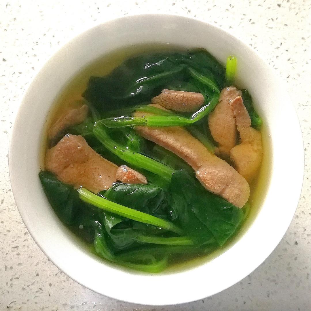 猪肝菠菜汤