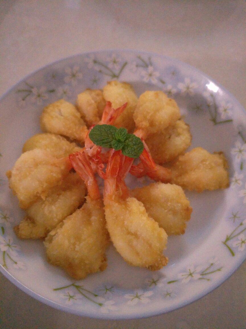 面包糠炸虾