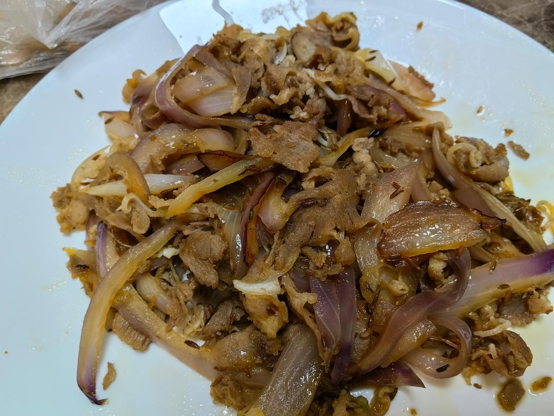 葱爆孜然羊肉