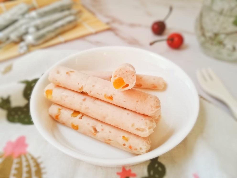 Q弹细腻的鲜虾猪肉玉米肠  宝宝辅食营养食谱菜谱