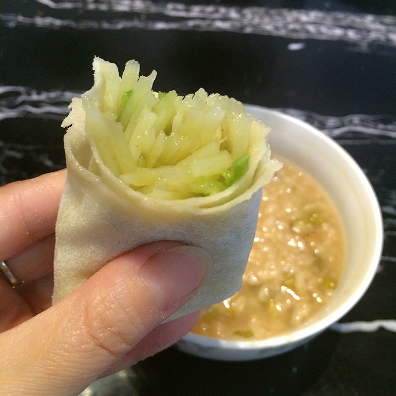 水烙馍卷菜