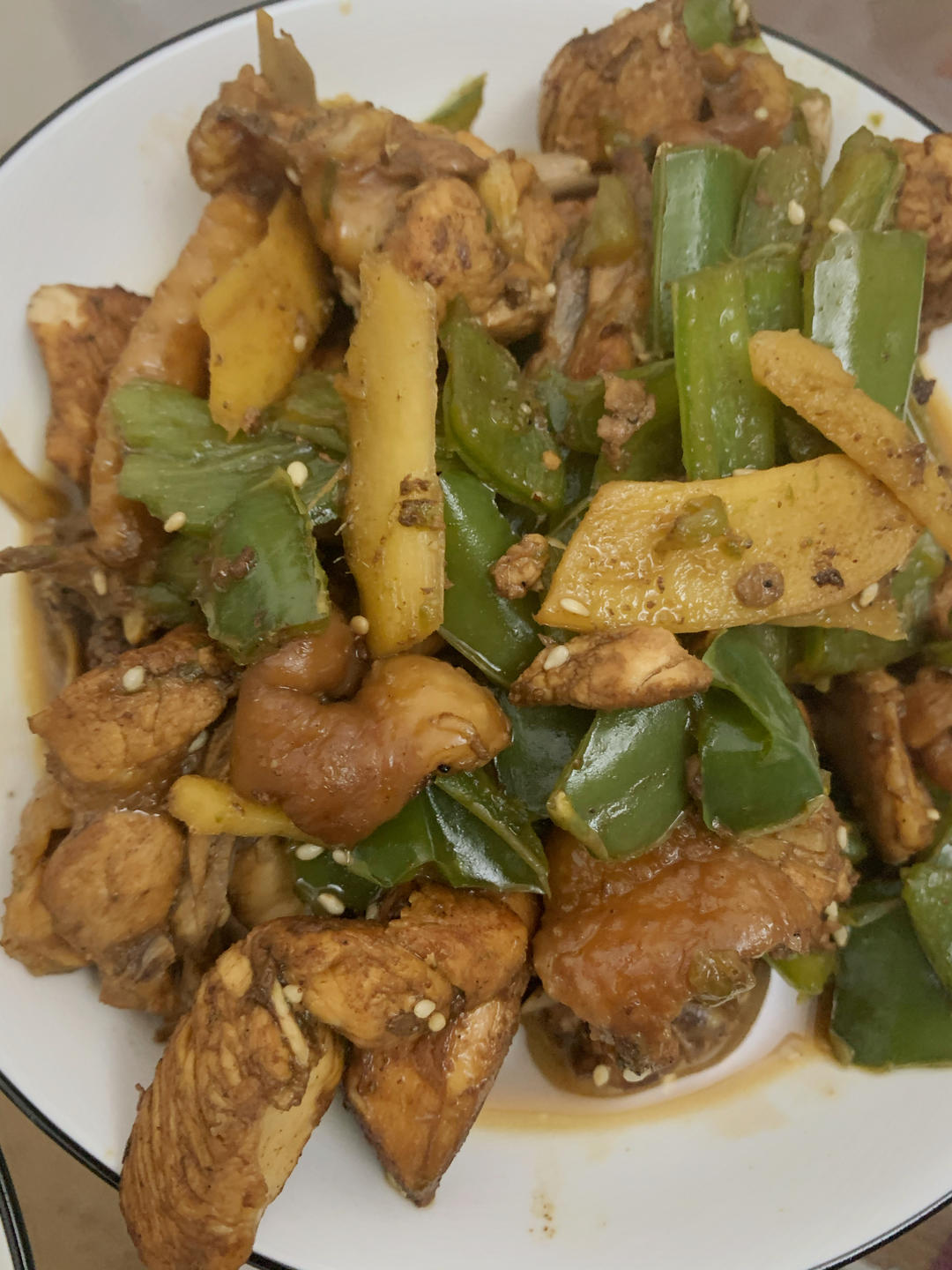 小炒三黄鸡