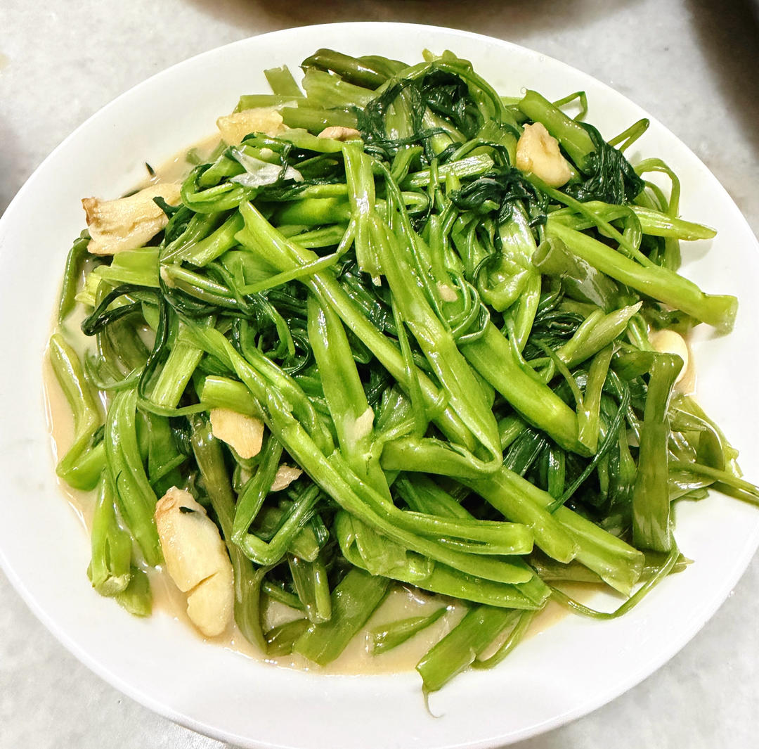 广式腐乳炒通菜