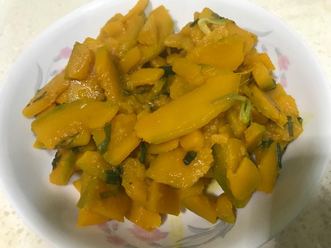 葱油南瓜（快手菜）