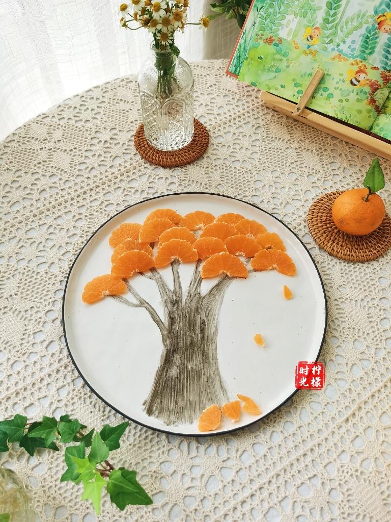 【橘子摆盘】🍂树叶黄了的做法