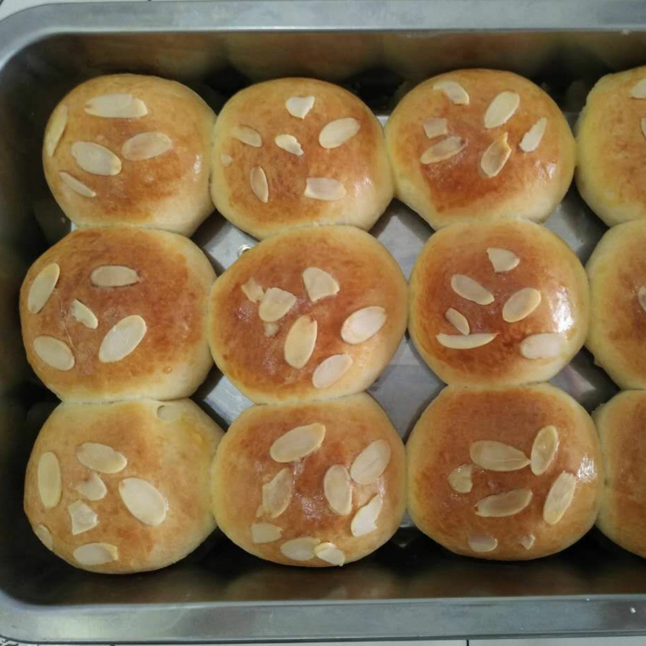 鲜奶油小餐包（一次发酵）