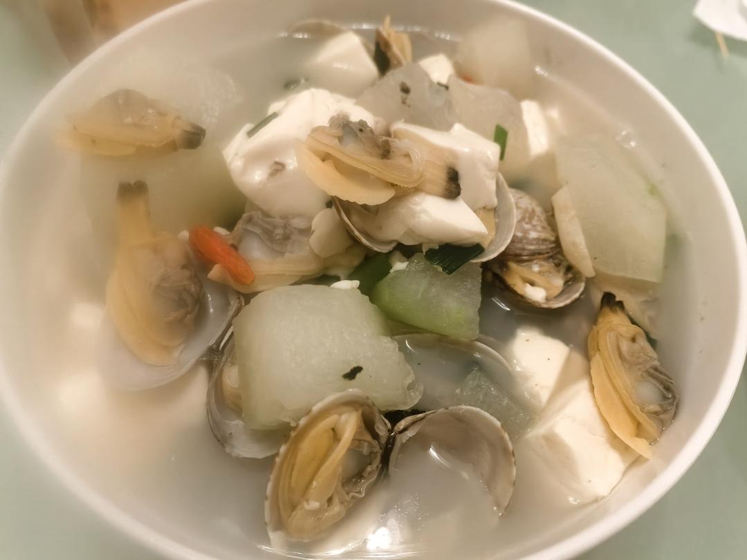豆腐冬瓜蛤蜊汤