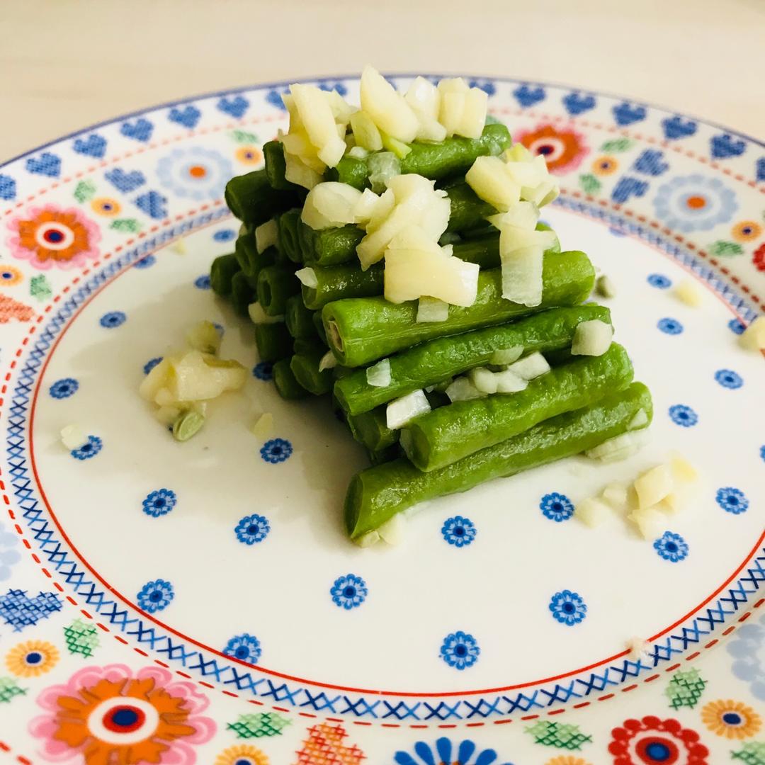 健康少油蒜泥拌长豆（豇豆）