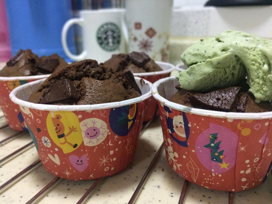倍量巧克力纸杯蛋糕