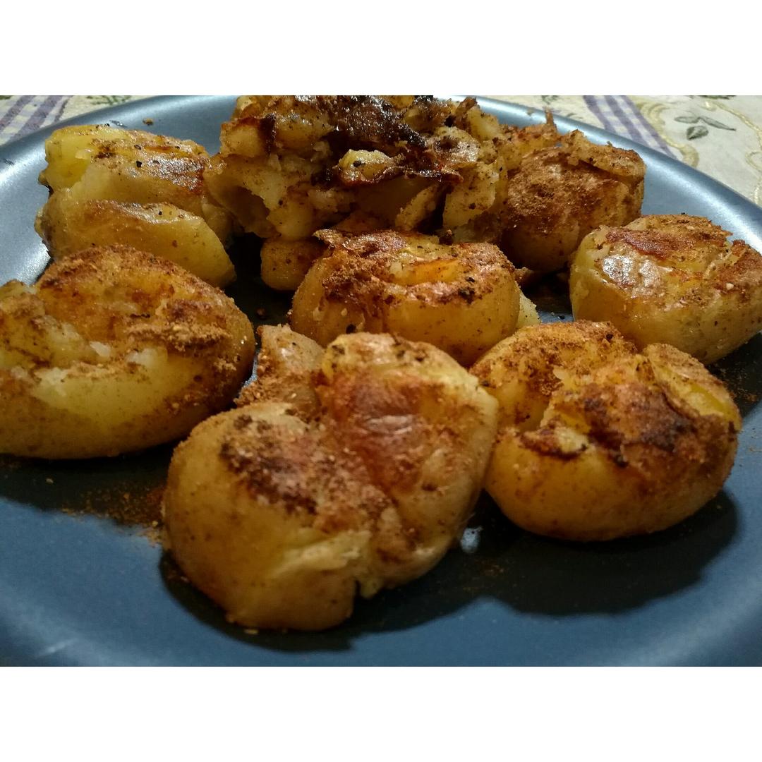 烧烤味煎小土豆（四连发菜谱）
