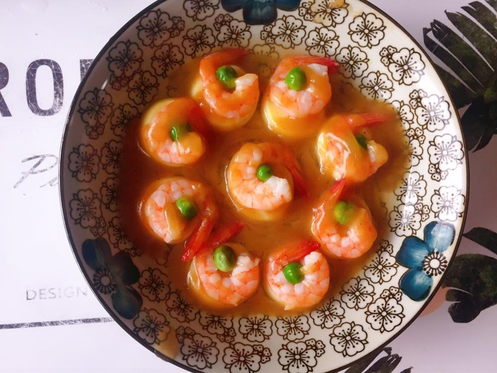 日本豆腐蒸虾仁