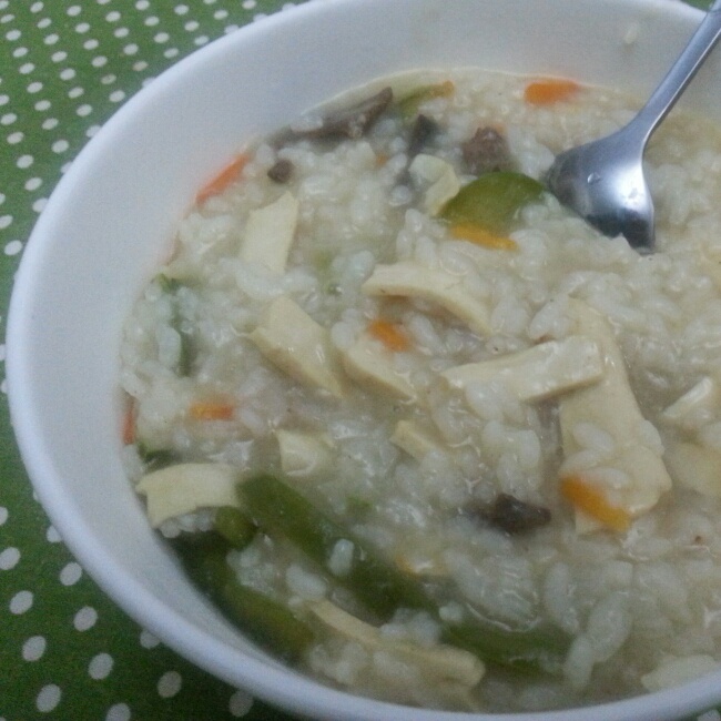 猪肝瘦肉粥（辅食）