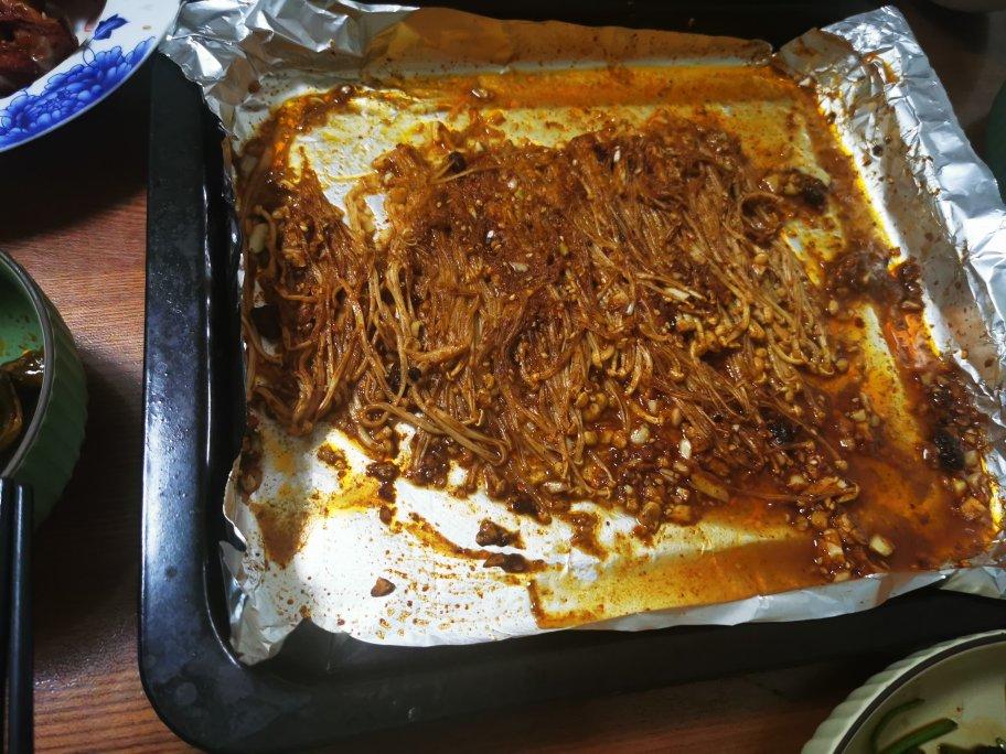 ㊙️制酱料❗️巨好吃烤金针菇！