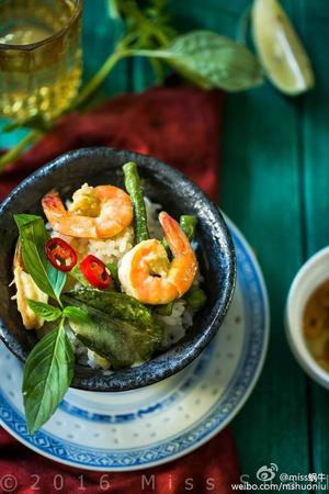 泰式鲜虾青咖喱.Thai green prawn curry.的做法 步骤8