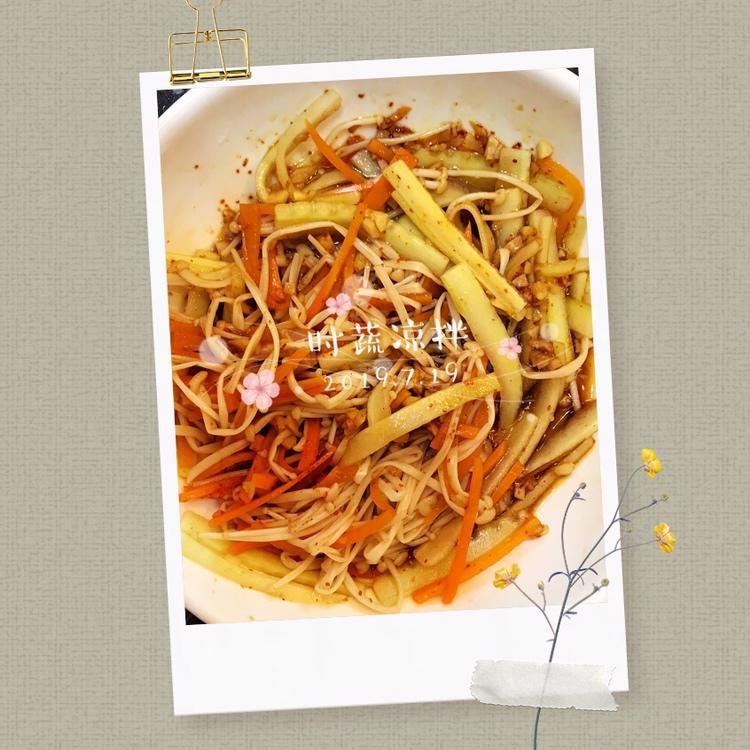 凉拌金针菇