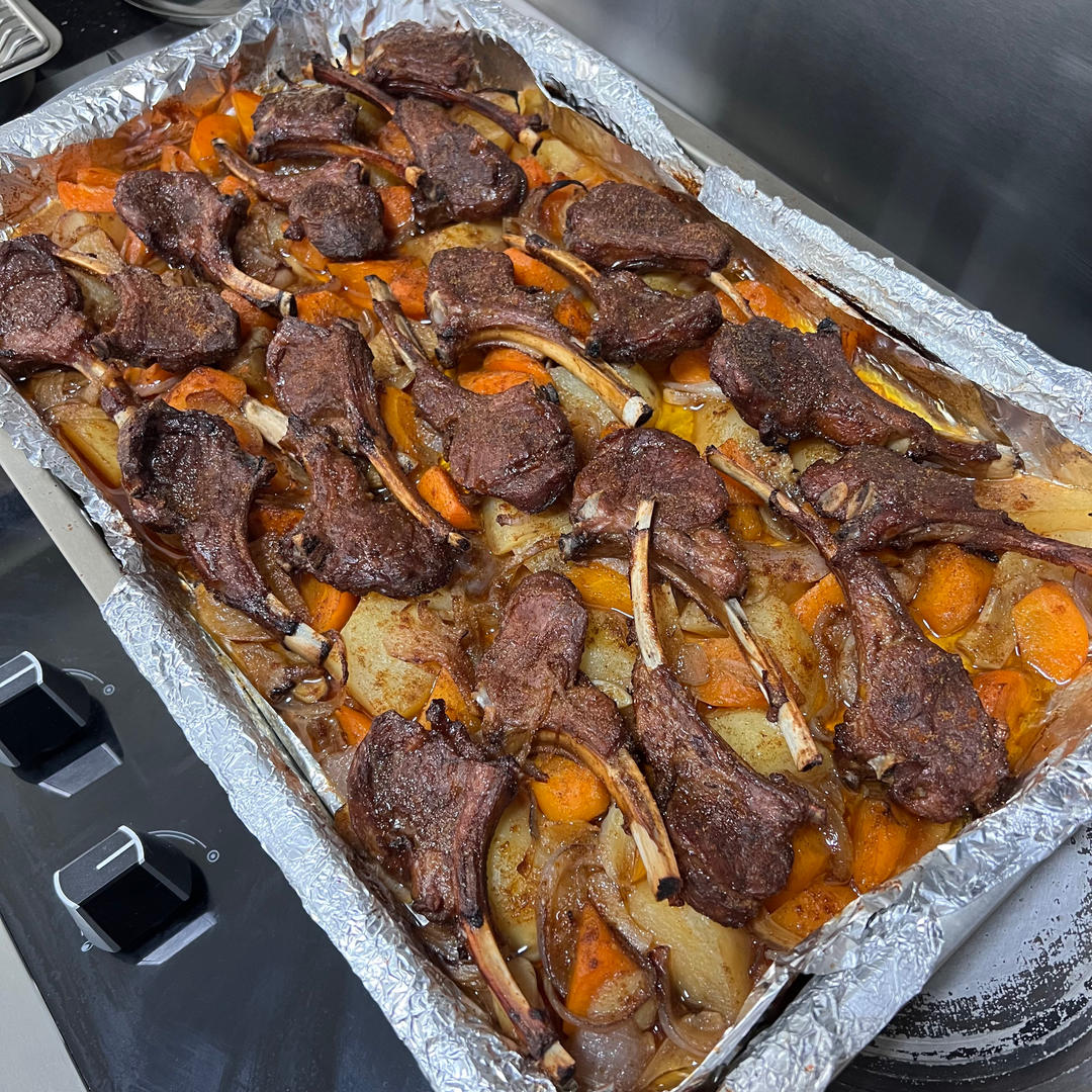 超好吃的烤羊排烤箱版