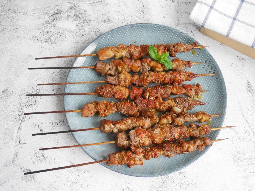 香辣孜然烤羊肉串