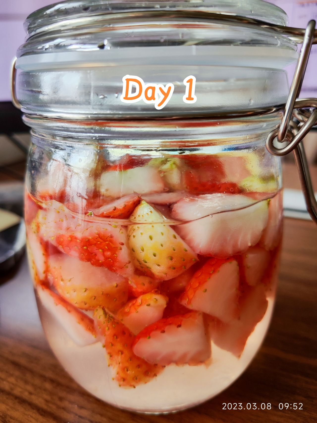 自制草莓酵母液和草莓酵母