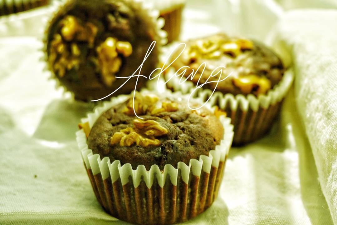 超快手超好吃的香蕉黑巧玛芬