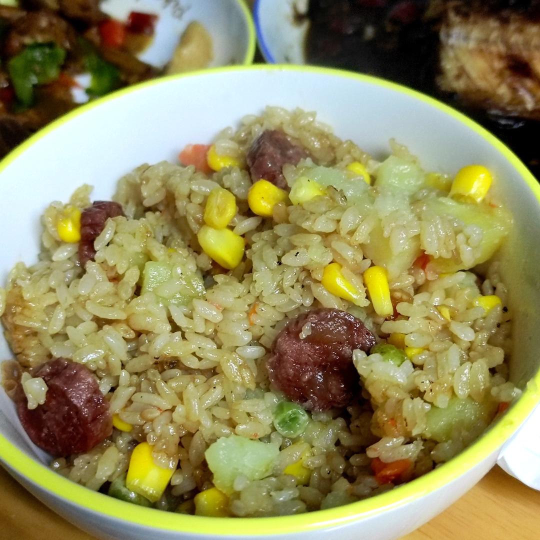 腊肠焖饭