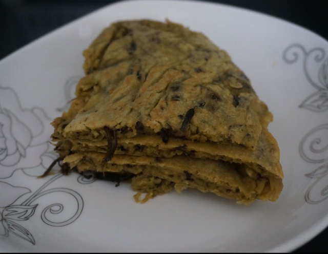 橄榄菜鸡蛋饼