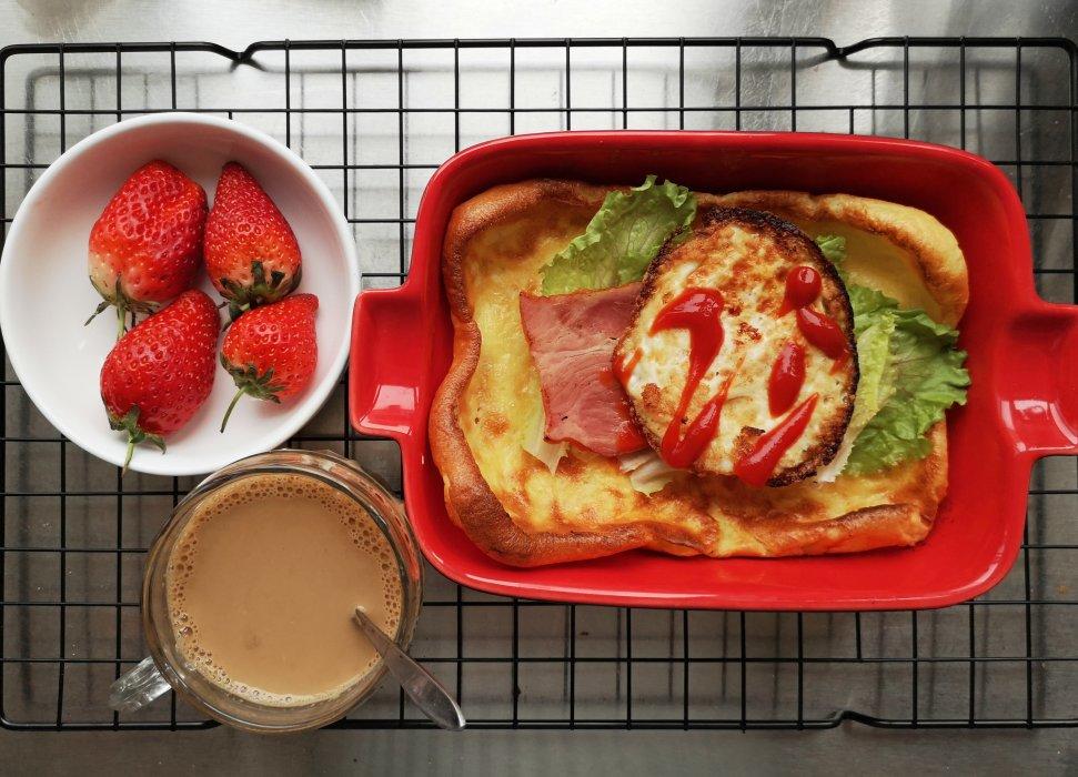 减脂低卡无糖全麦荷兰松饼