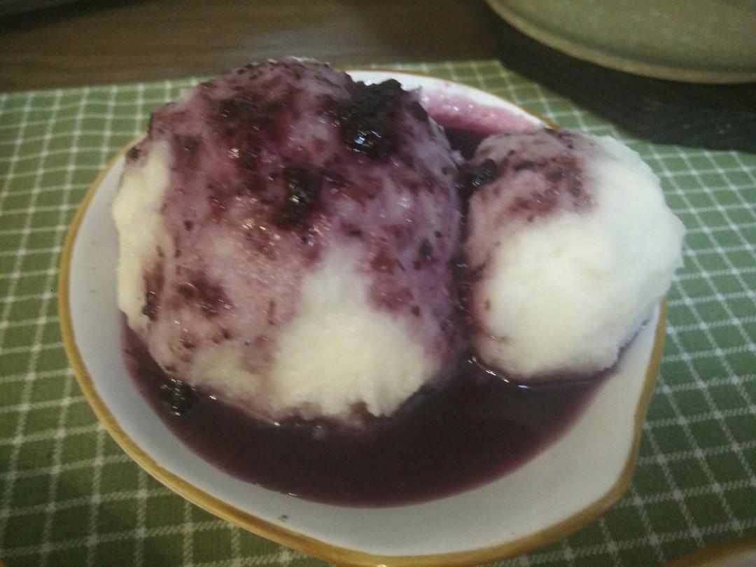 蓝莓山药泥