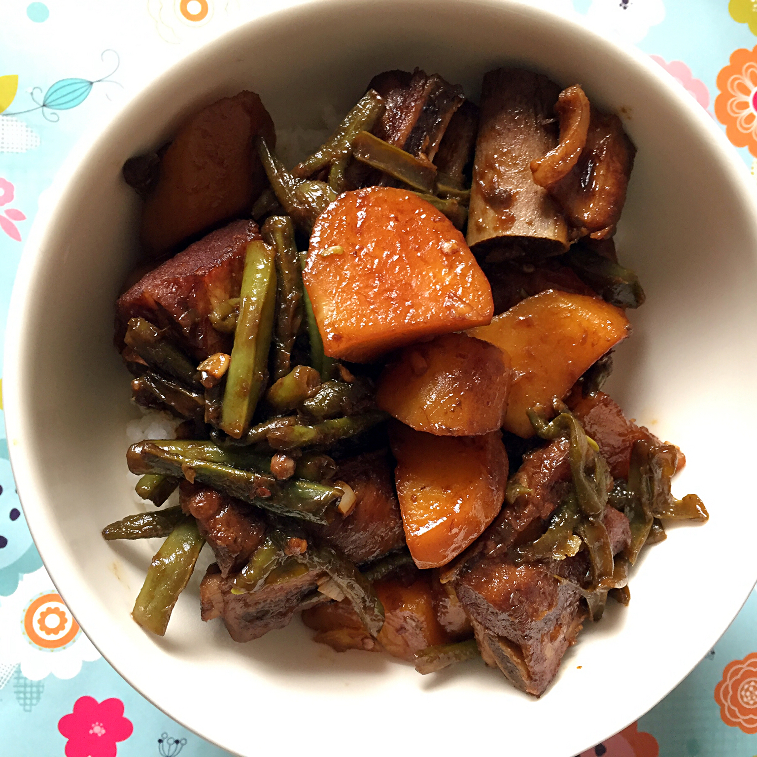 排骨炖豆角