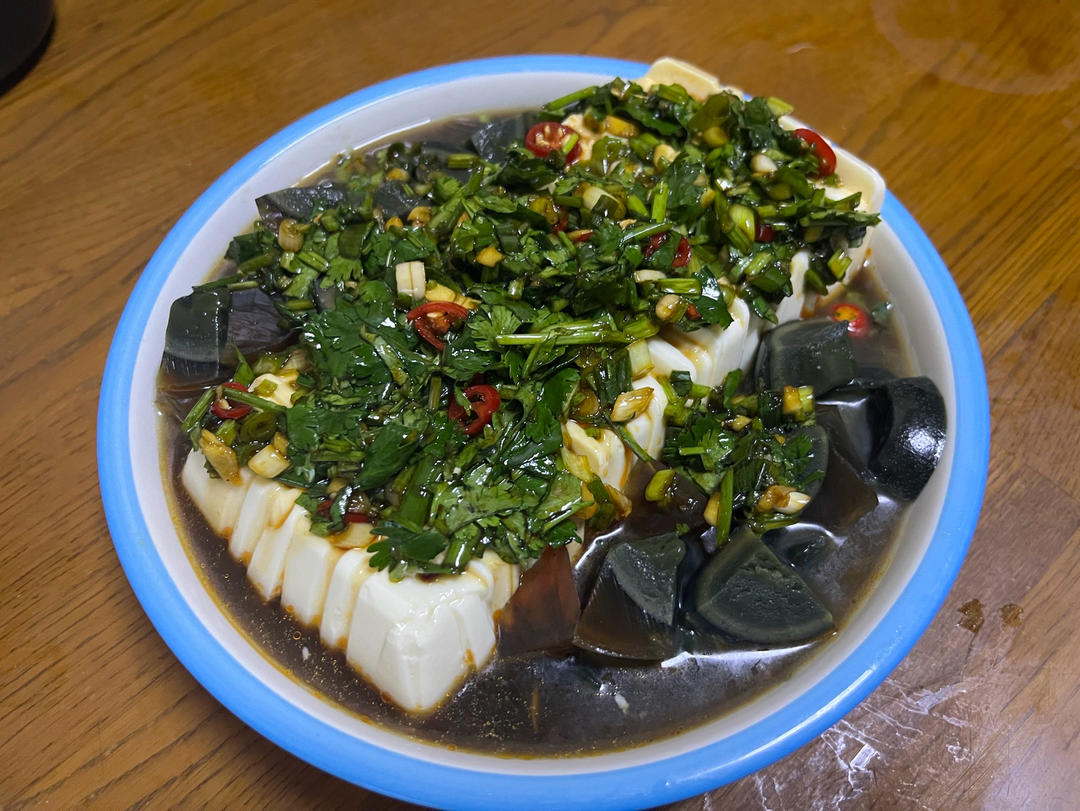 好吃爽口的皮蛋豆腐