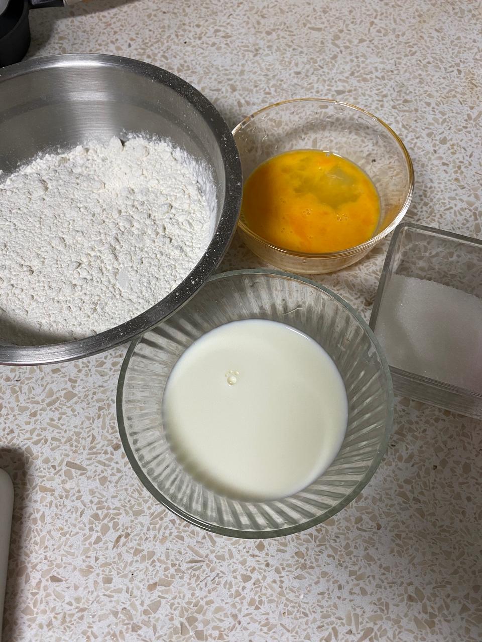 纯奶手撕吐司的做法 步骤1