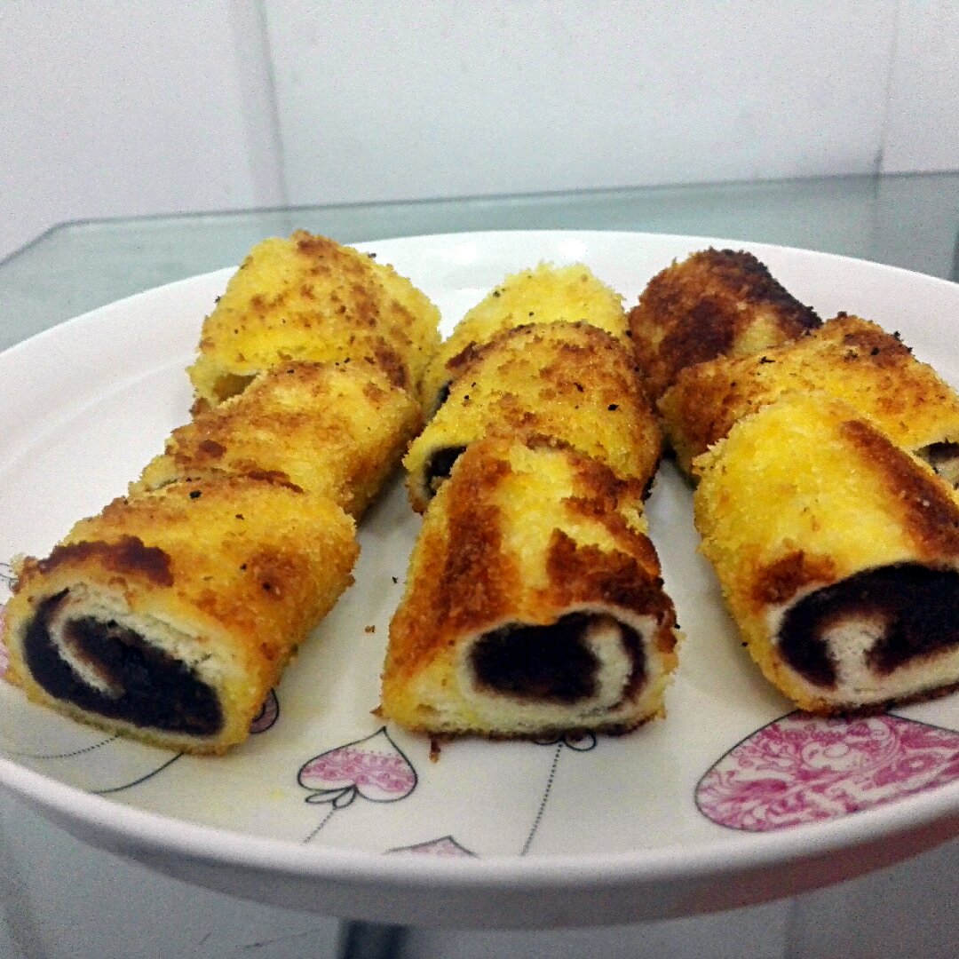 豆沙吐司卷