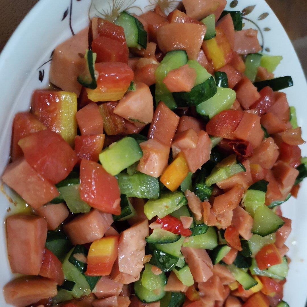 胡萝卜火腿肠