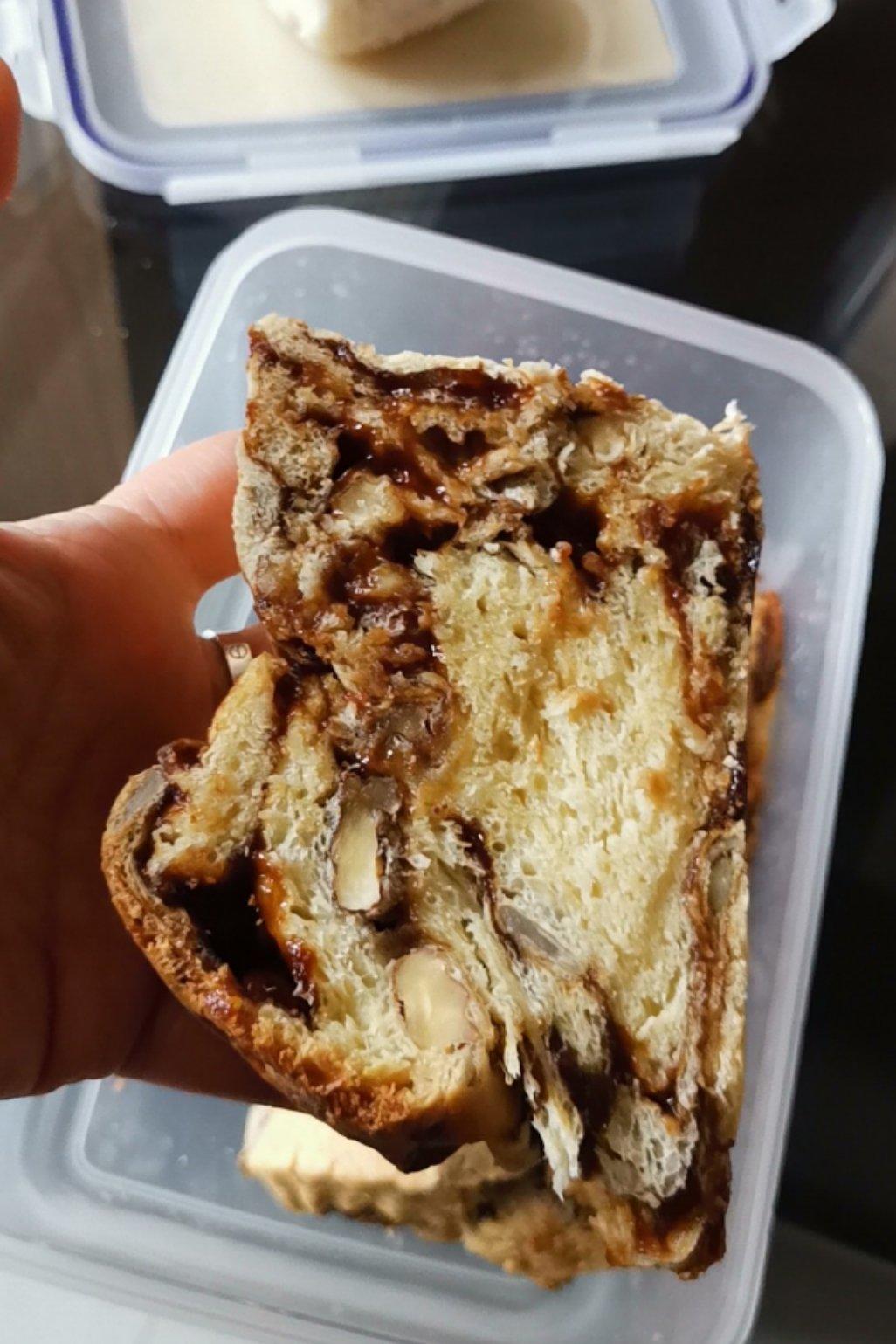 红糖麻薯坚果吐司