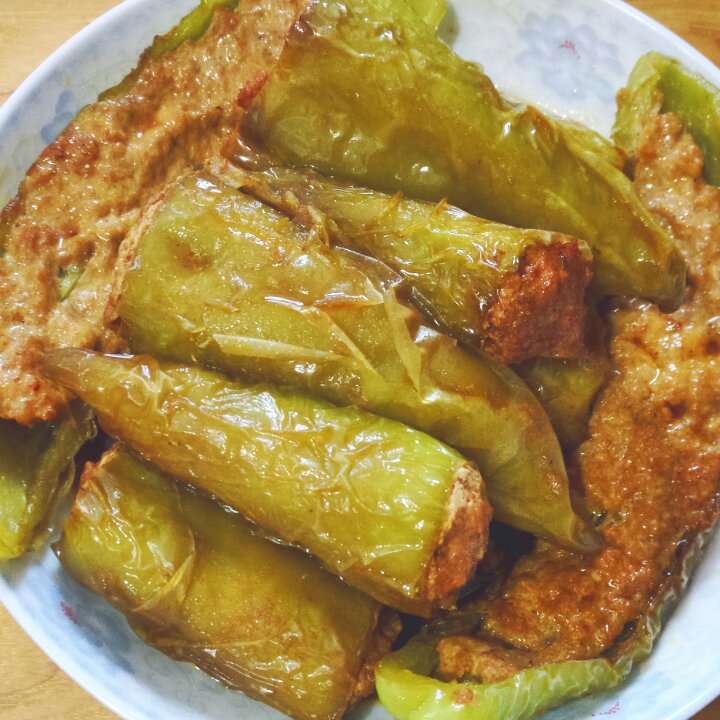 下饭菜肴--青椒酿肉