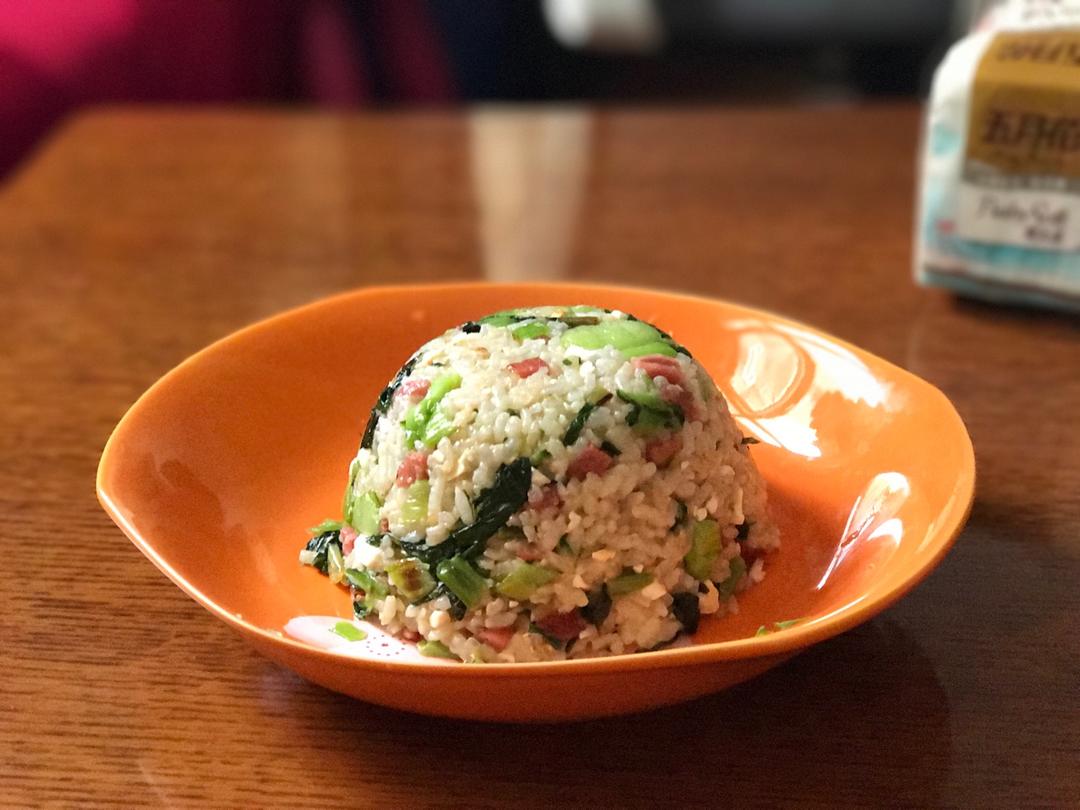 小青菜咸蛋炒米饭