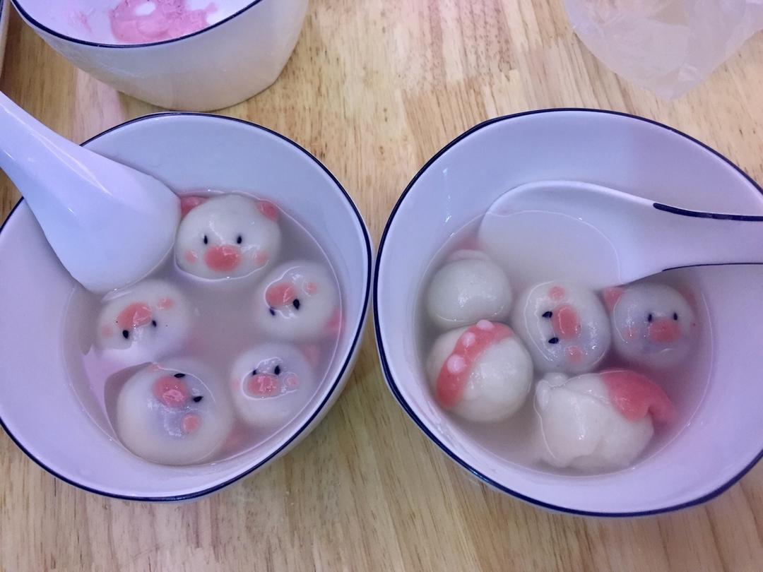 小猪汤圆