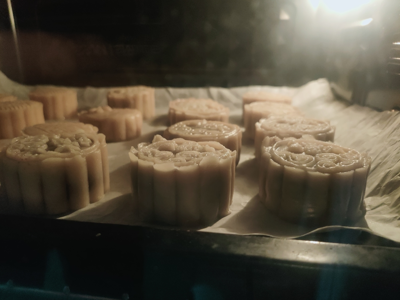 自制红豆沙、五仁广式月饼