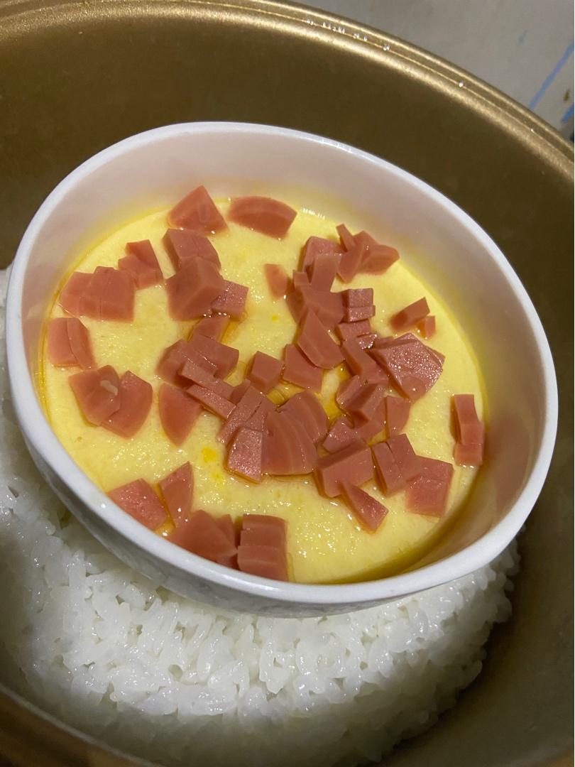 火腿肠蒸蛋