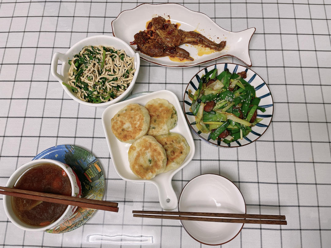 免手揉的发面葱油饼 超级软无敌好吃