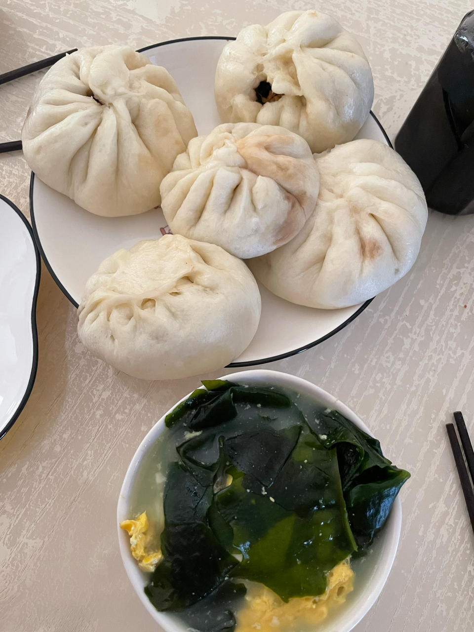 三鲜佛手瓜包子