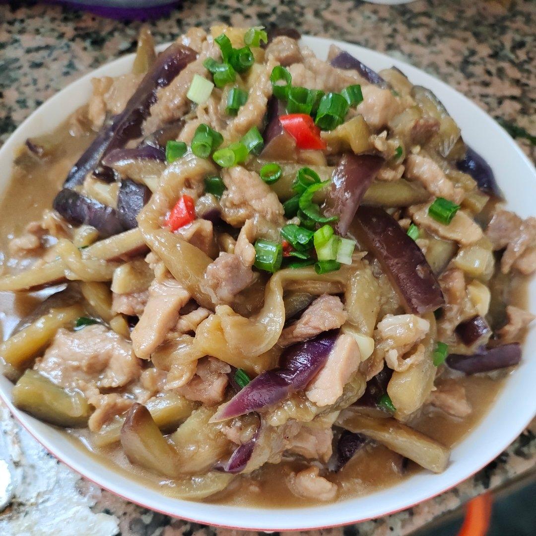 少油版茄子炒肉
