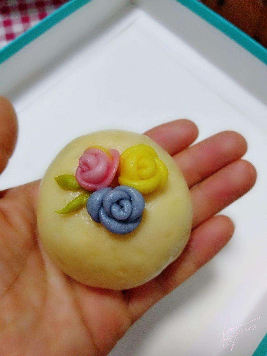 玫瑰花丛馒头，意境馒头系列之一