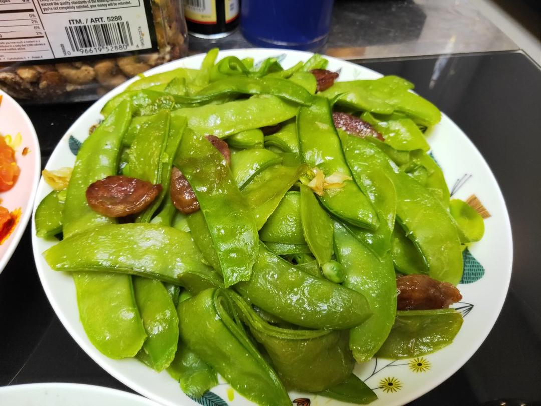 荷兰豆炒腊肉