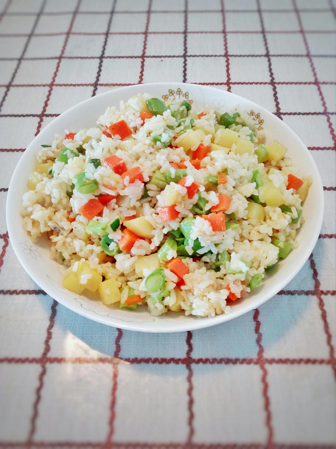 杂蔬炒饭——健康素食