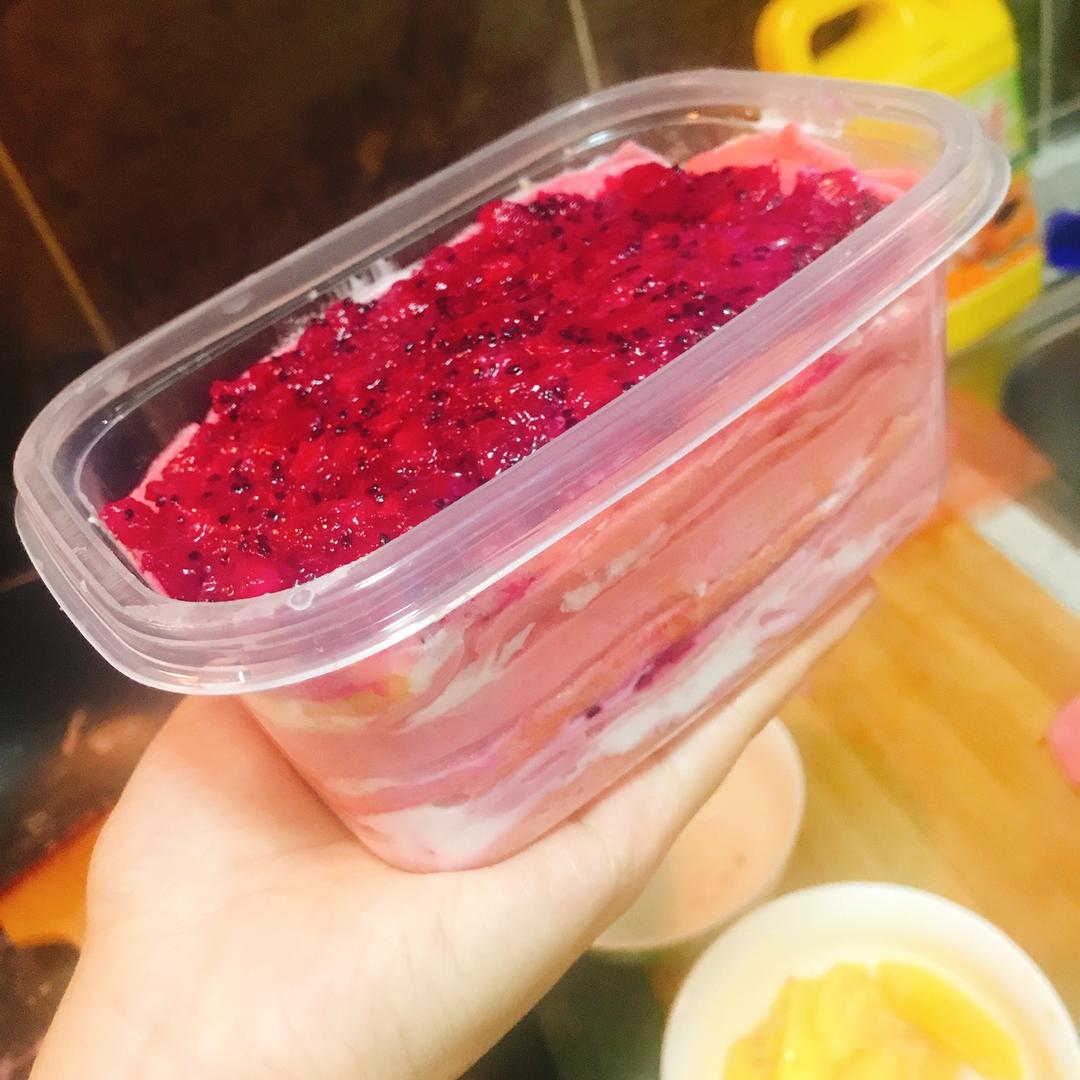 少女心火龙果千层