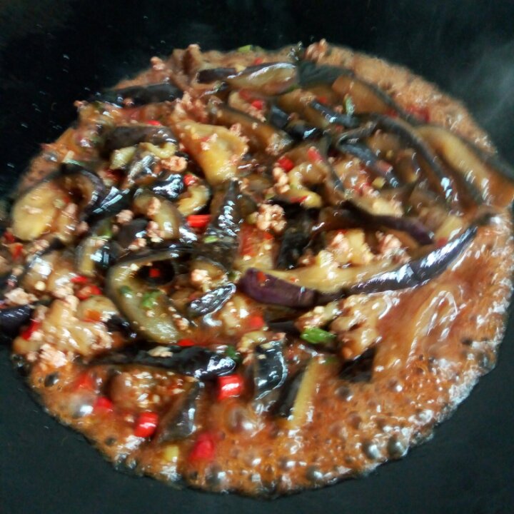 红烧肉沫茄子