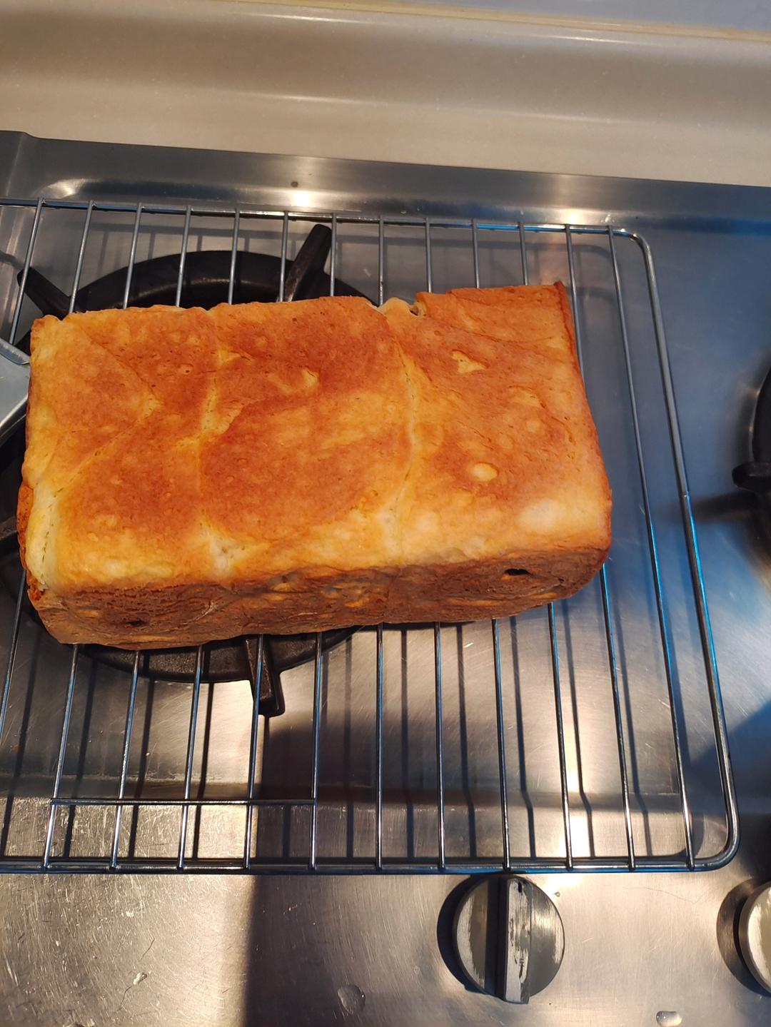 做一次就成功的牛奶吐司面包（手和面揉出手套膜）最后附全麦吐司