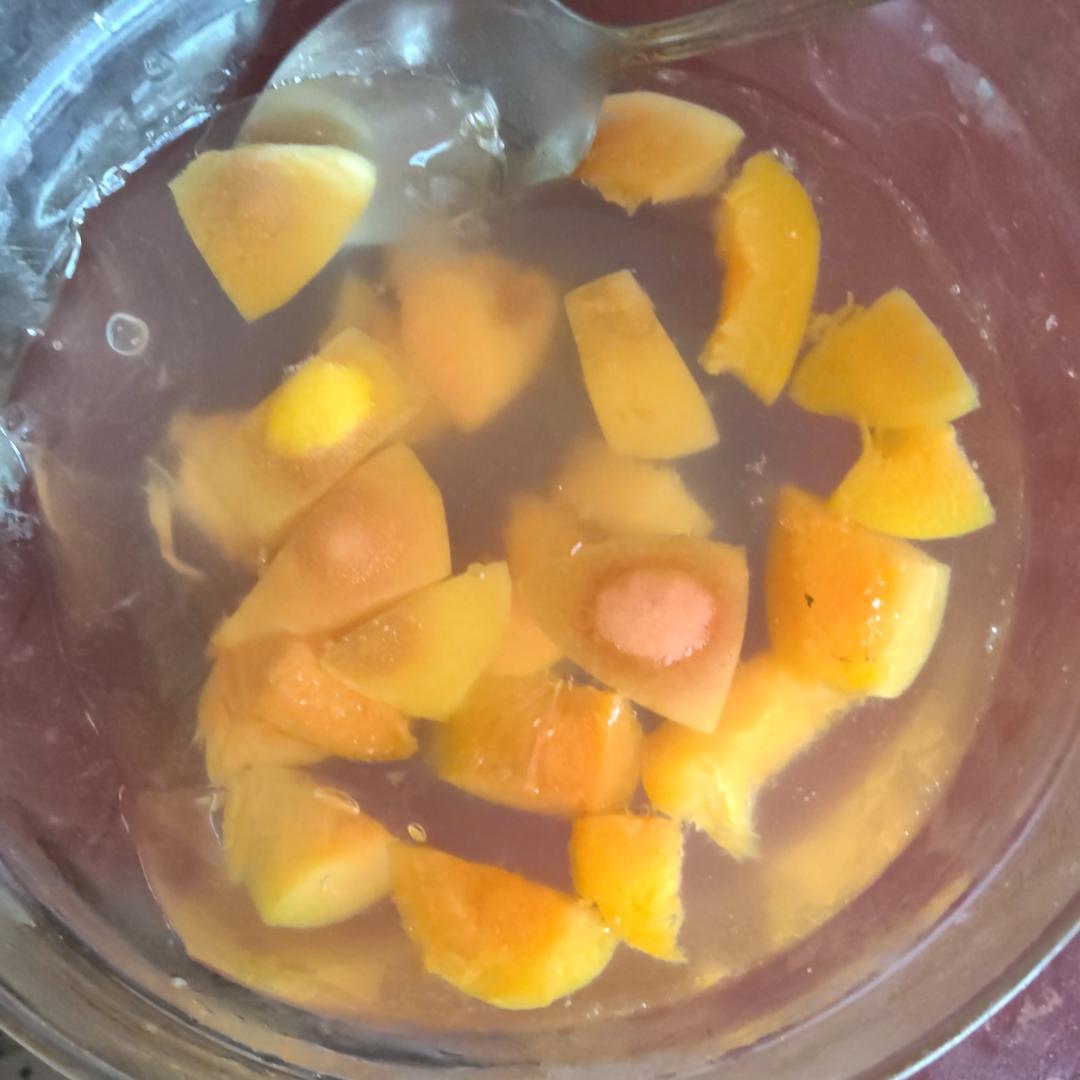 甜点—白凉粉+糖+水果＝果冻